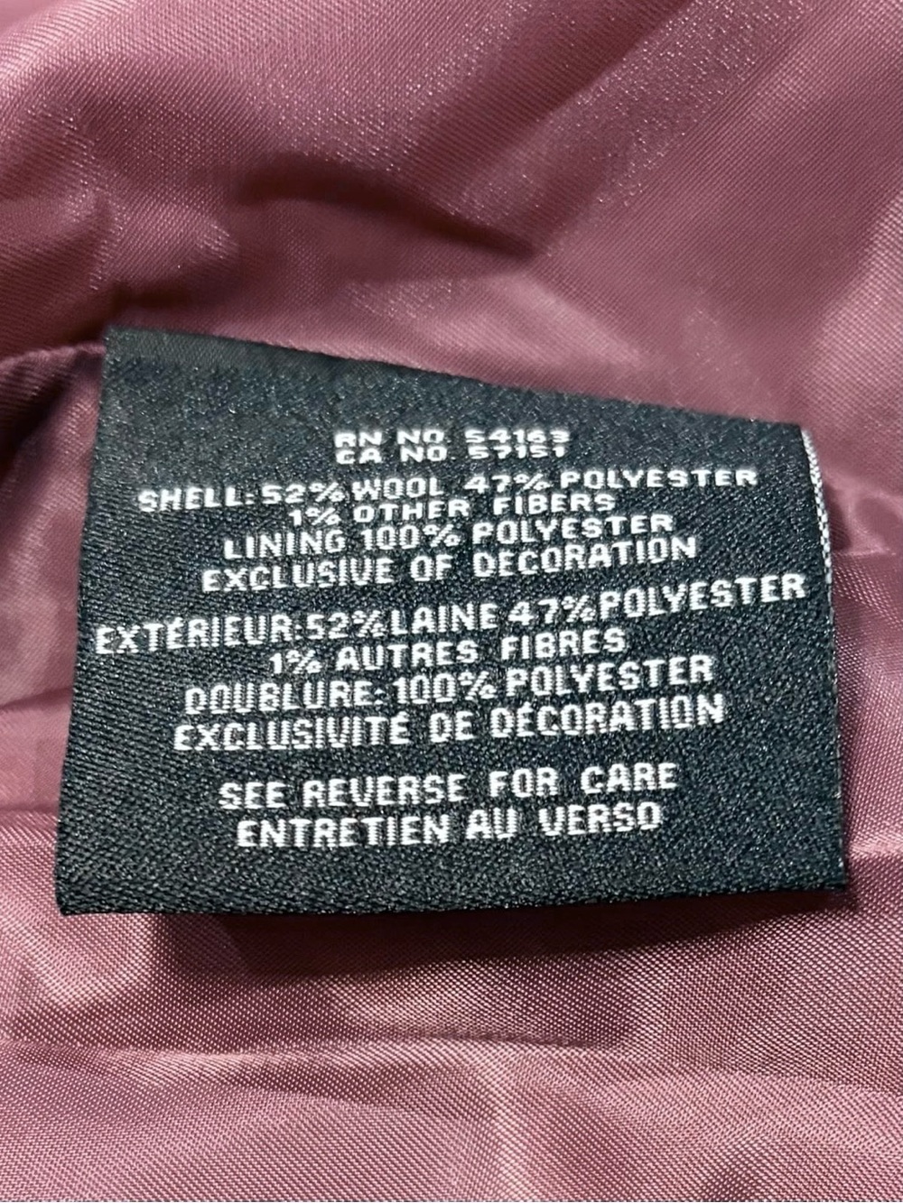 Cole Haan Sz 12 Tie-Waist Wool Trench Coat Dusty Rose pink purple Classic Boho. - Picture 5 of 12